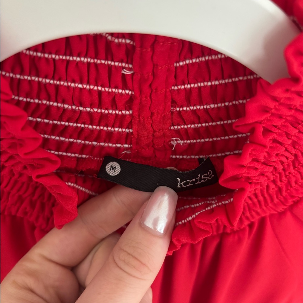 Turtleneck Ruffle Skirt Dress - Picture 4 of 5